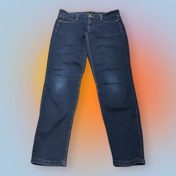 WHBM Women’s Small Stretchy SKINNY Blue Jeans - Picture 2 of 4